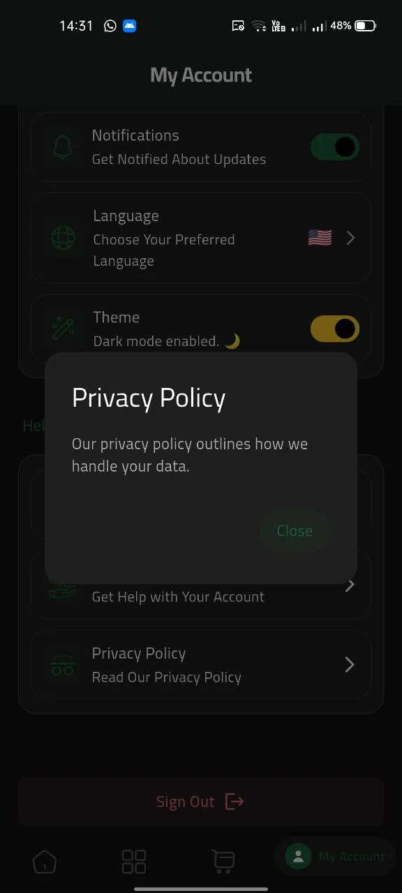 FruitsHubDarkPrivacy