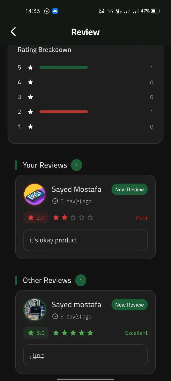 FruitsHubDarkReviews